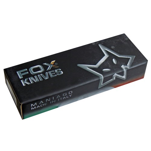 Fox Knives, outdoor knife, partial serration, Kydex sheath, belt adapter